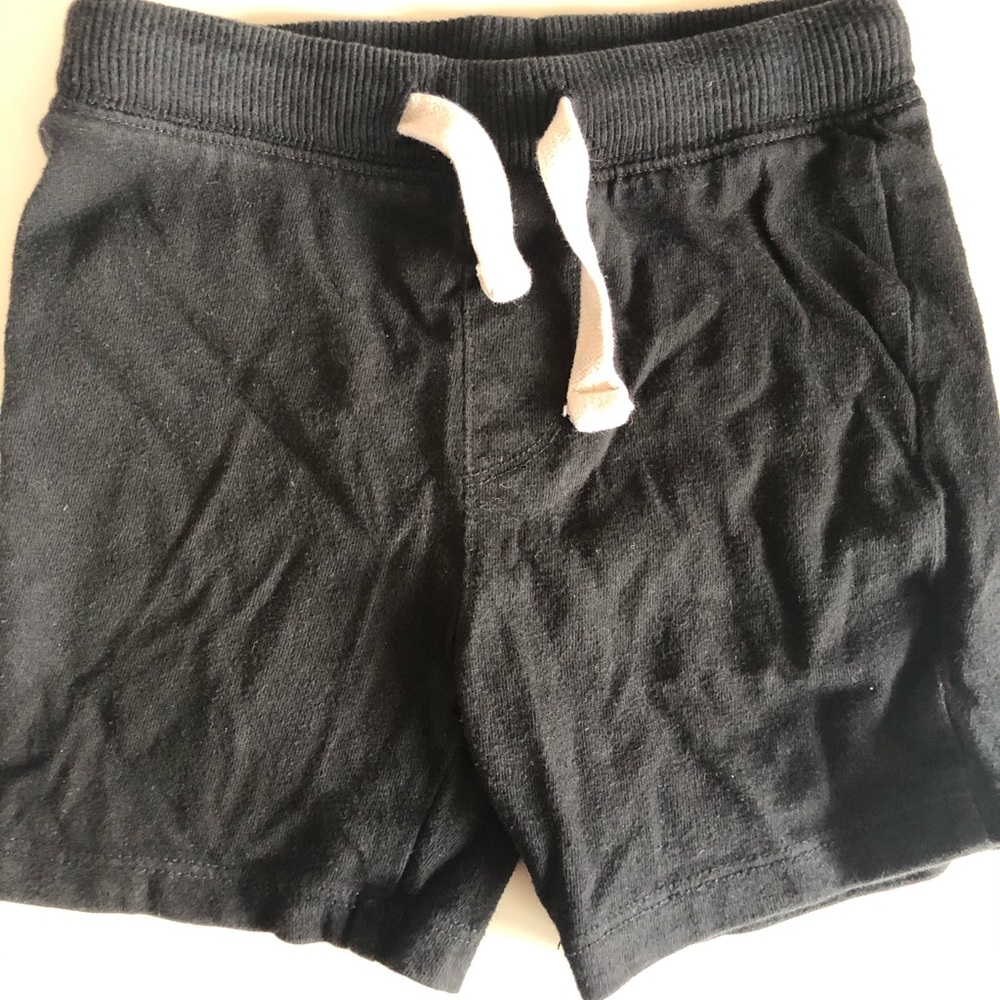 Old Navy Black Cotton Shorts 🩳 18-24 Months